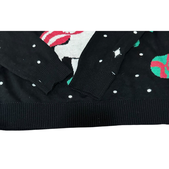 Tipsey Elves SANTA UNICORN UGLY CHRISTMAS SWEATER SZ Medium - Picture 3 of 9